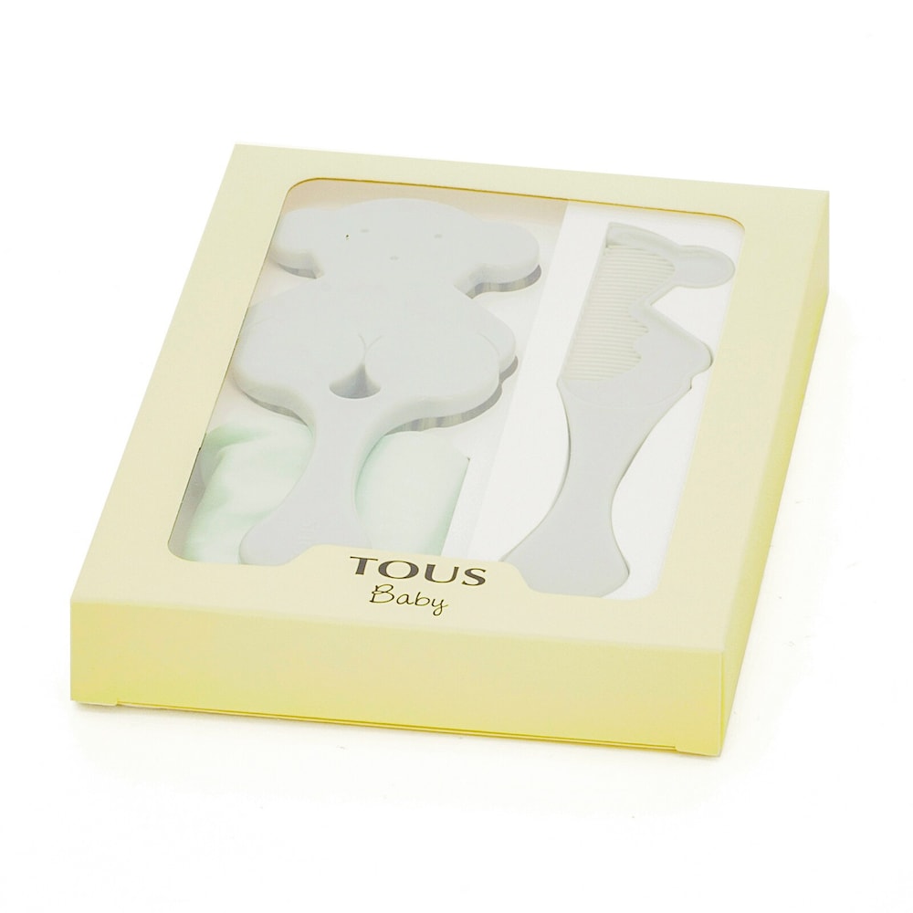 Zestaw szczotki do włos&oacute;w i grzebienia Beauty w kolorze szarym