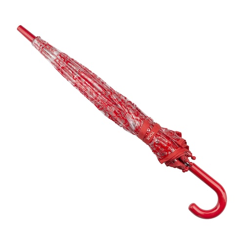 Guarda-chuva transparente Kaos Vermelho