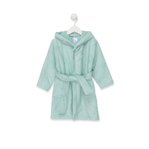 Szlafrok kąpielowy frotte Rus MS w kolorze mgły