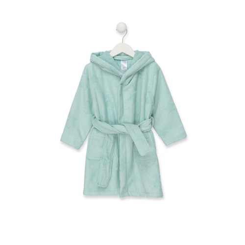 Szlafrok kąpielowy frotte Rus MS w kolorze mgły image number 0