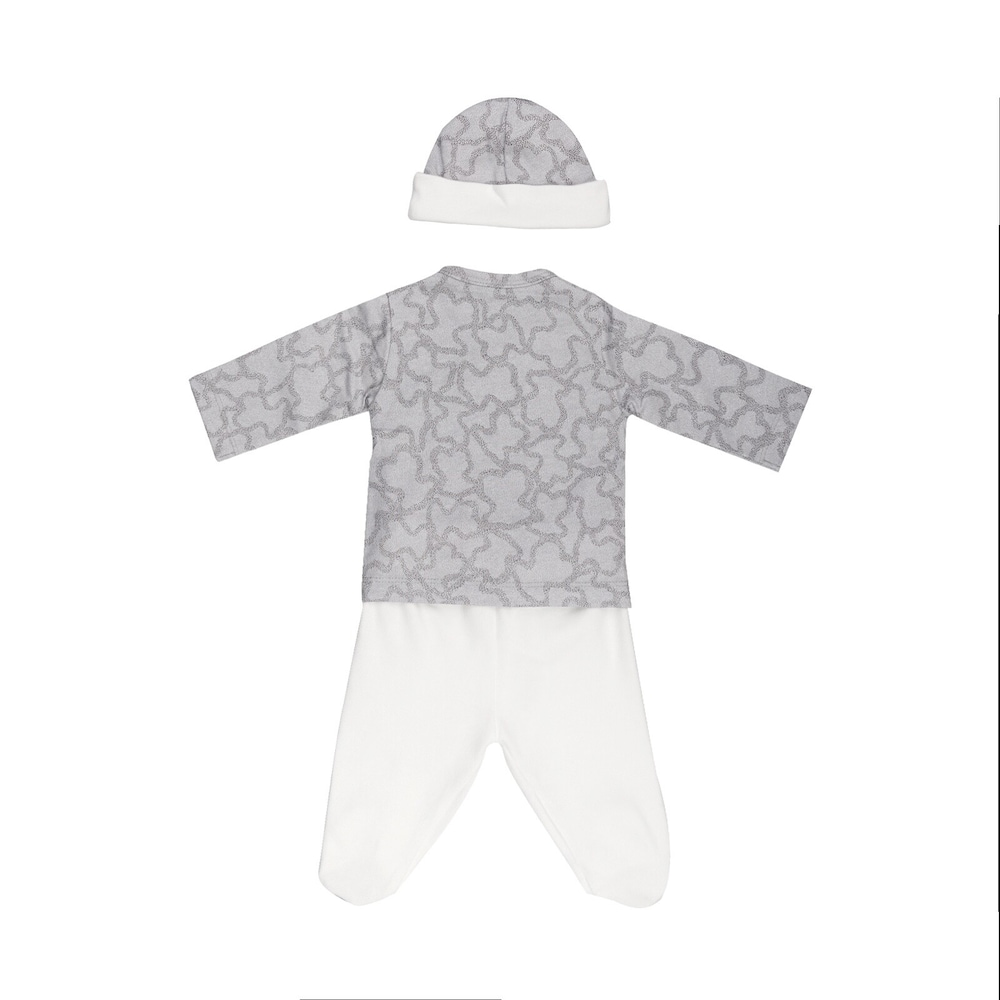 Conjunto reci&eacute;n nacido Home Kaos Gris