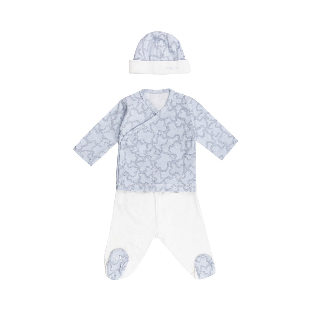 Conjunto reci&eacute;n nacido Home Kaos Azul Celeste