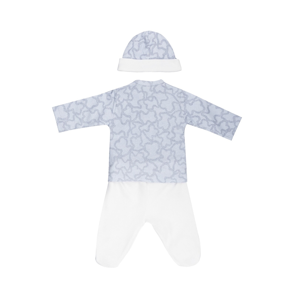 Conjunto reci&eacute;n nacido Home Kaos Azul Celeste