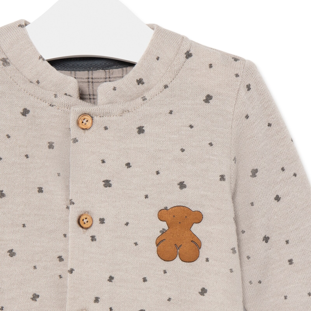 Babygrow microestampado Brown Castanho