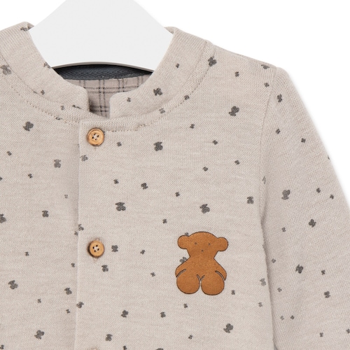 Babygrow microestampado Brown Castanho