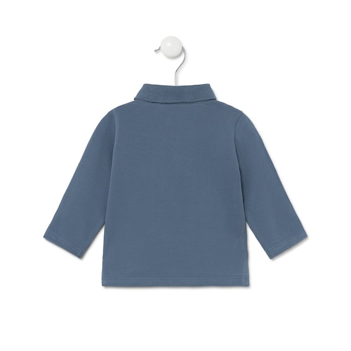 Polo estrella/oso Casual Azul image number 0