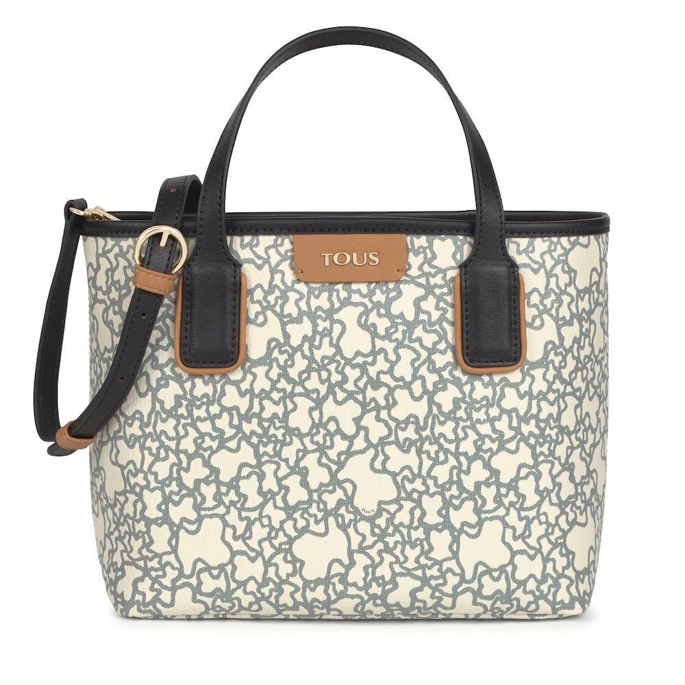 Small black and beige Kaos Mini Tote bag image number 0