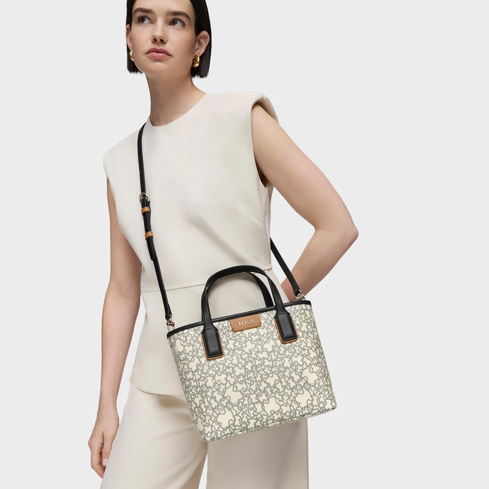Small black and beige Kaos Mini Tote bag image number 5