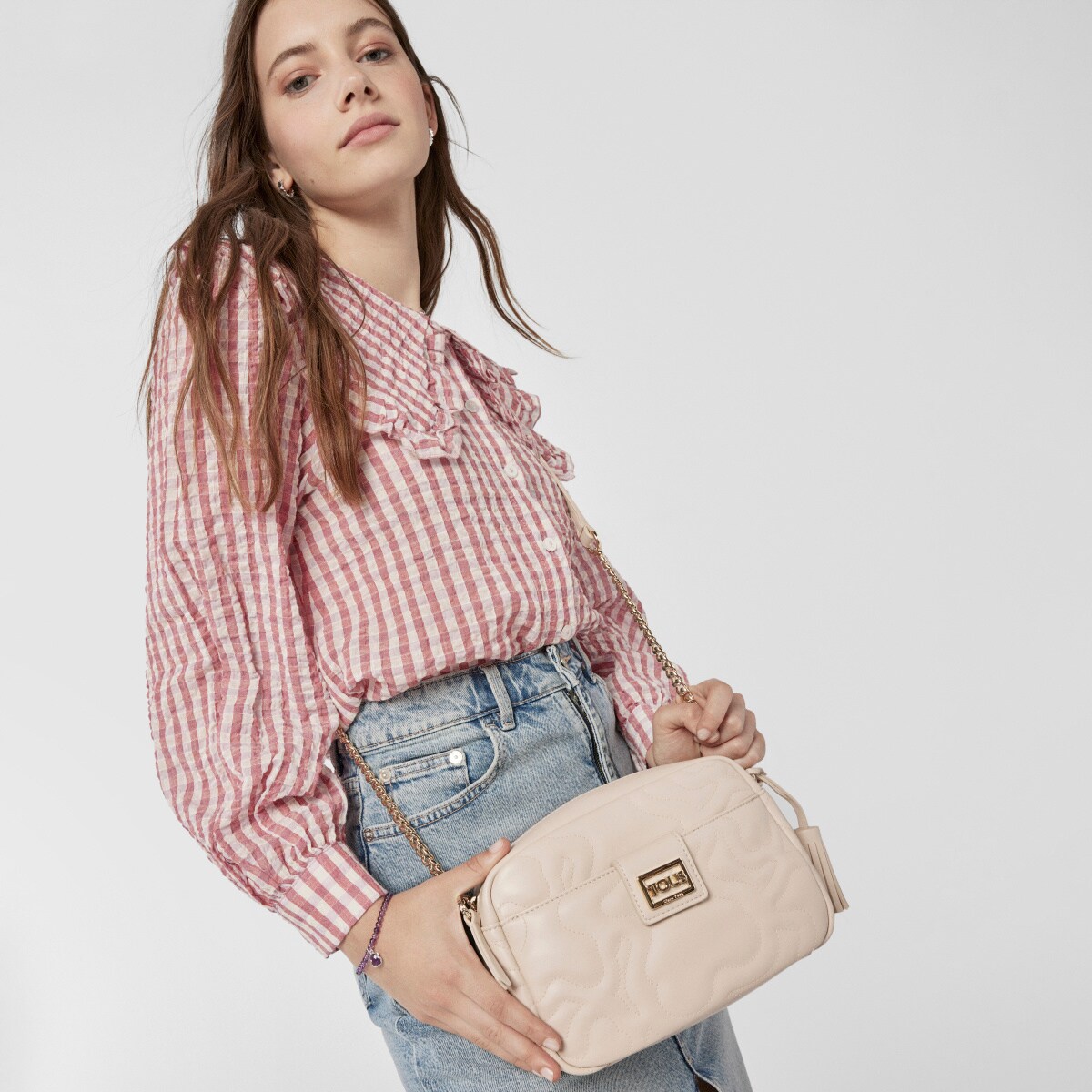 Small beige Kaos Dream Crossbody bag