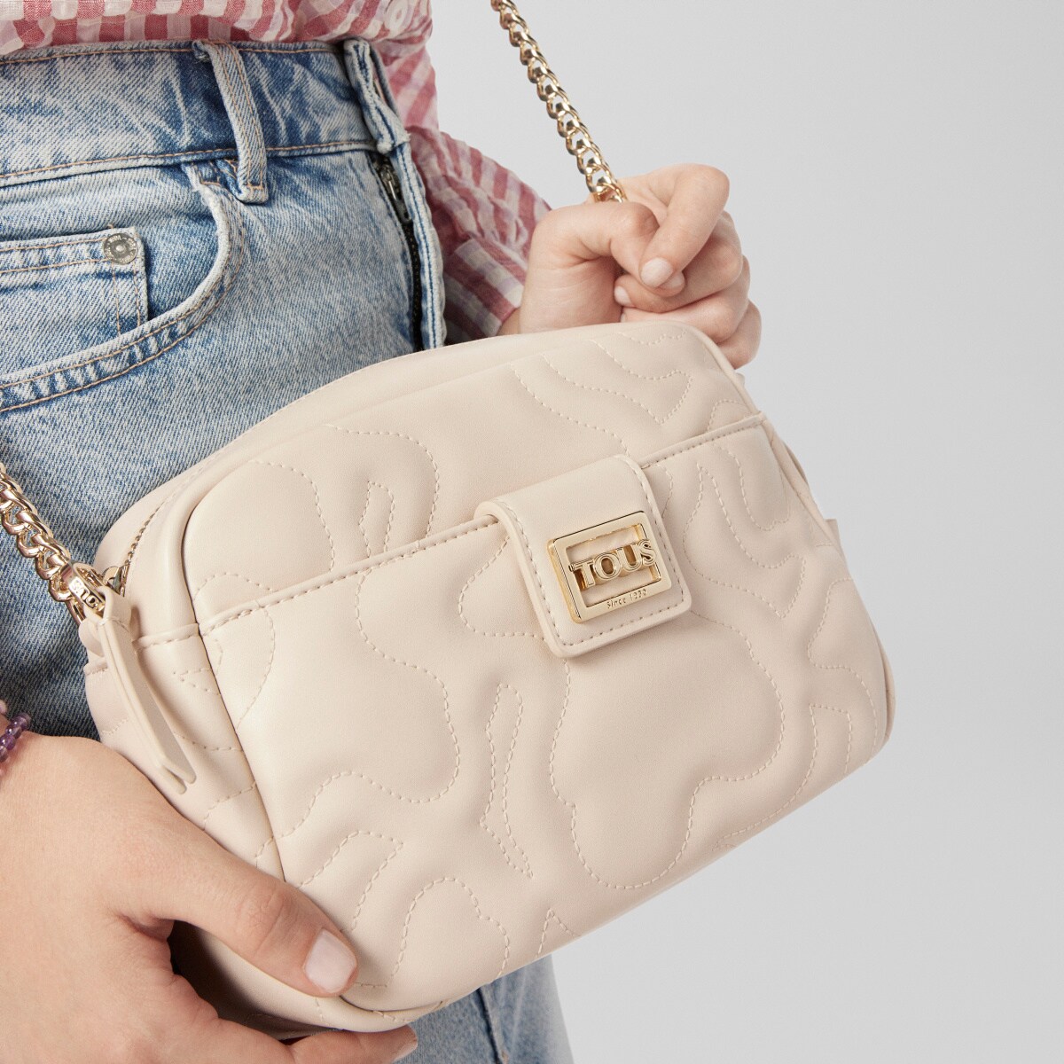 Small beige Kaos Dream Crossbody bag
