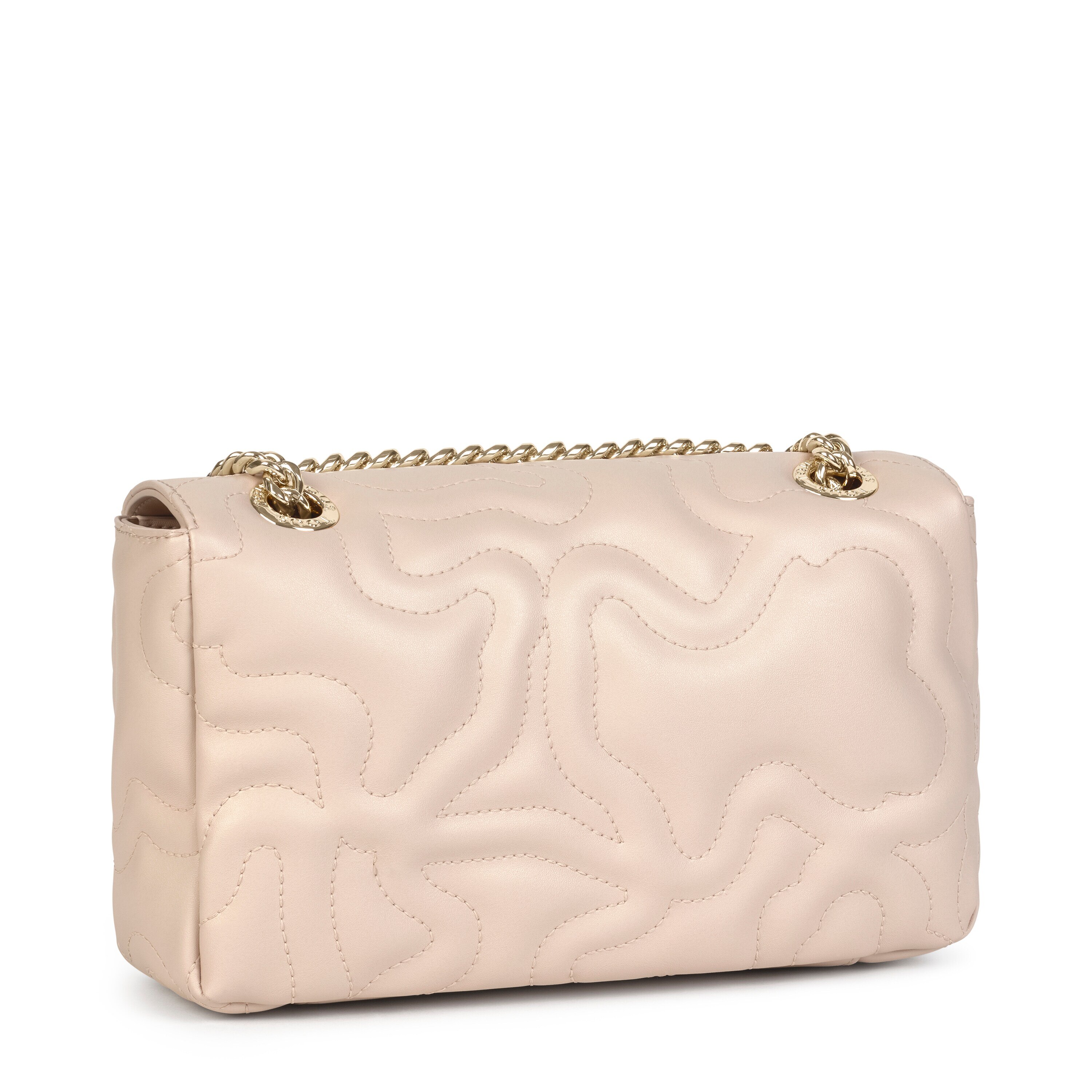 Small beige Kaos Dream Crossbody bag with flap