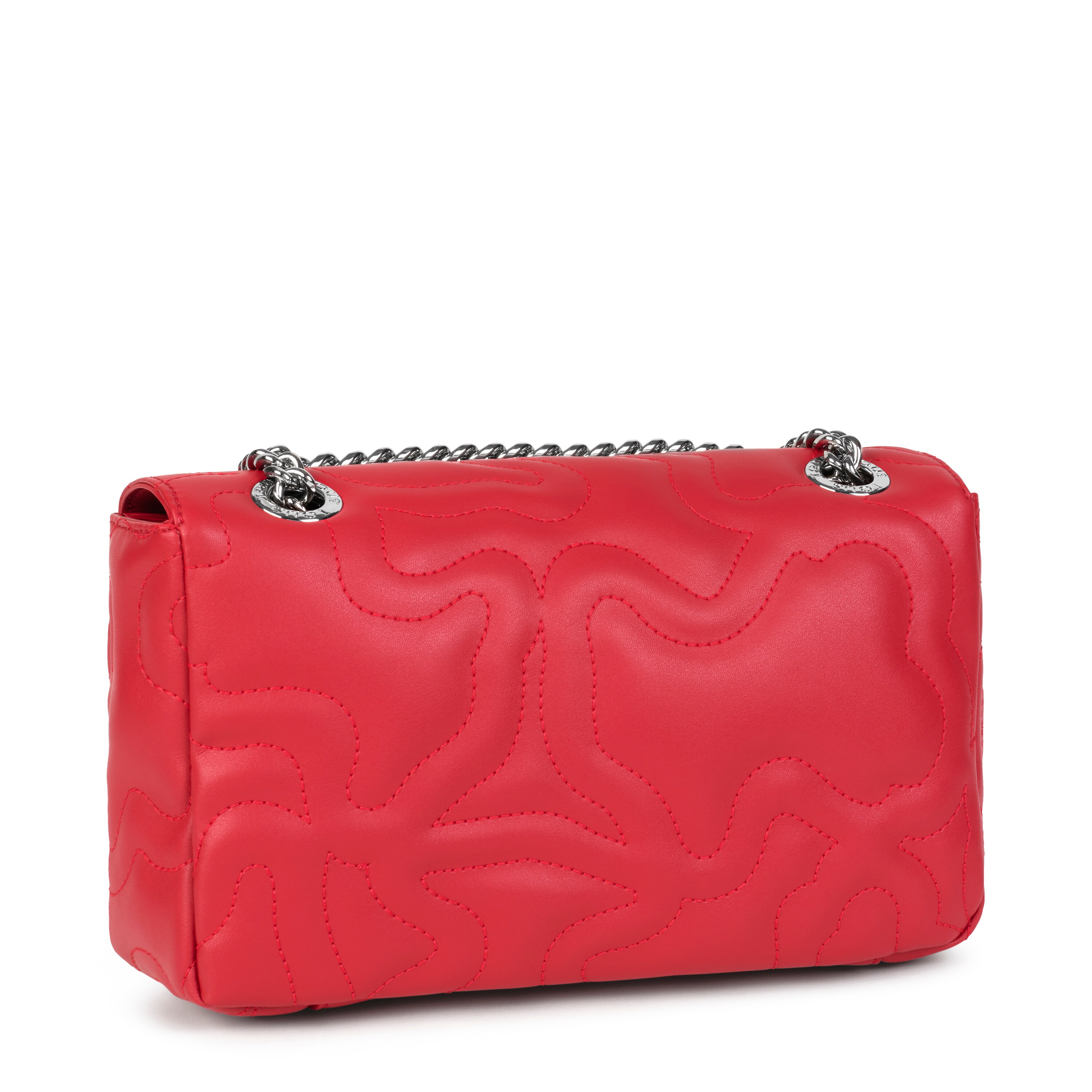 Small red Kaos Dream Crossbody bag with flap