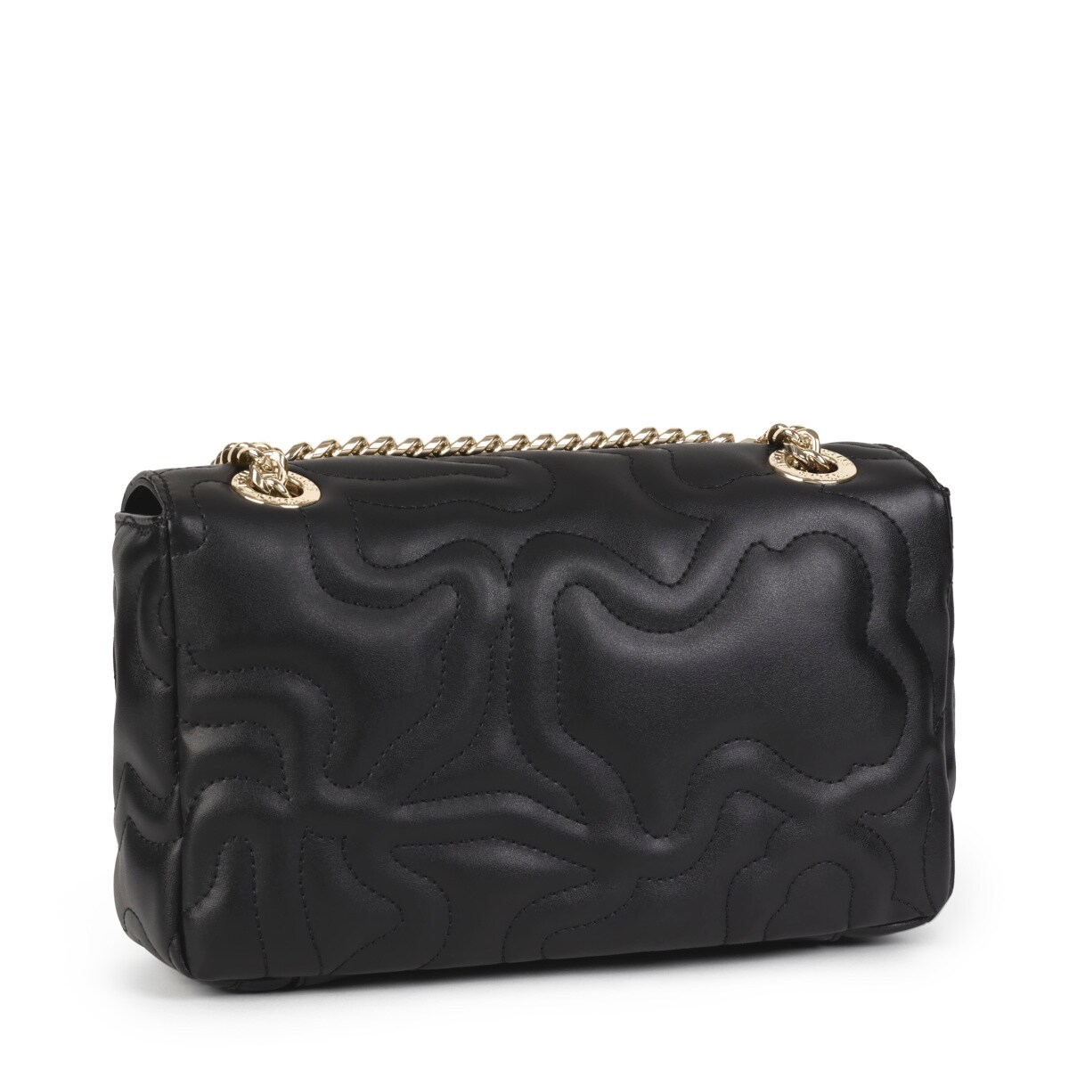 Small black Kaos Dream Crossbody bag with flap