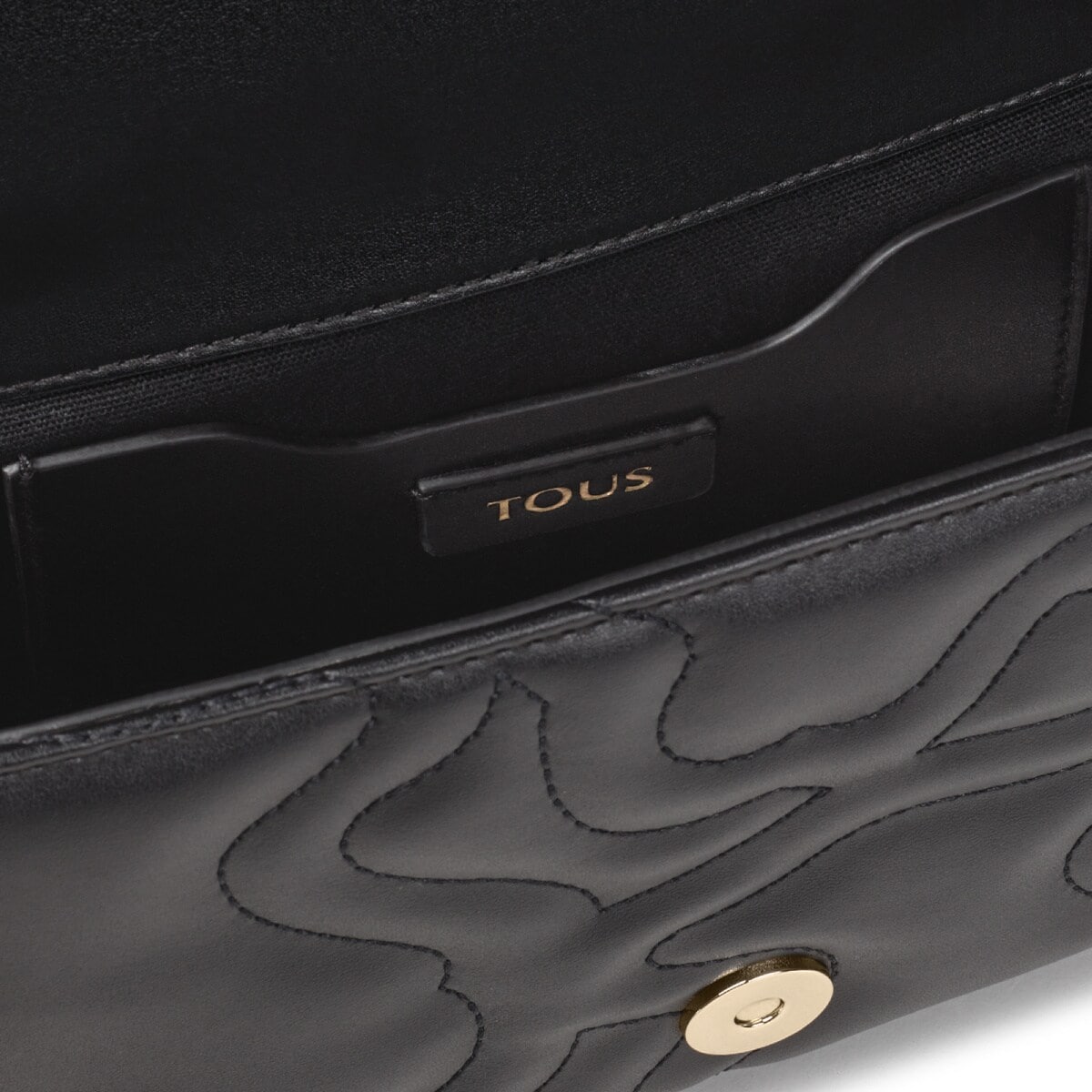 Small black Kaos Dream Crossbody bag with flap