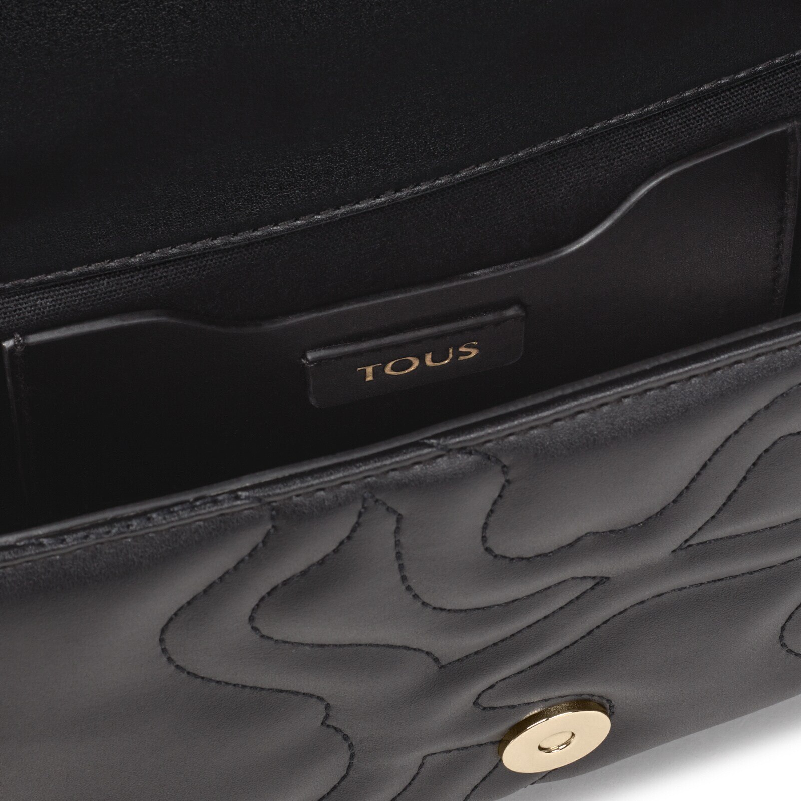 Small black Kaos Dream Crossbody bag with flap