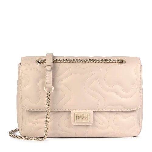 Medium beige Kaos Dream Crossbody bag with flap