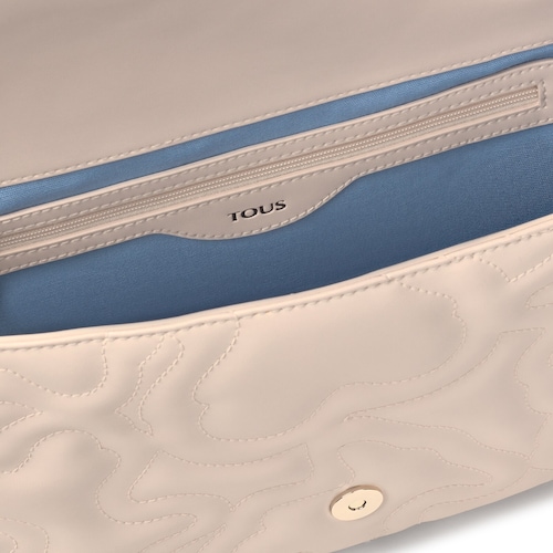 Medium beige Kaos Dream Crossbody bag with flap