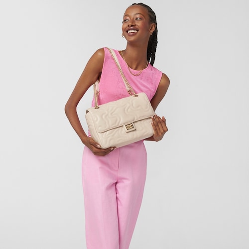 Medium beige Kaos Dream Crossbody bag with flap