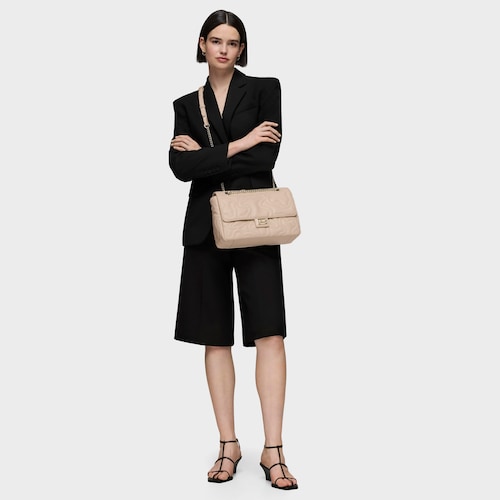 Medium beige Kaos Dream Crossbody bag with flap