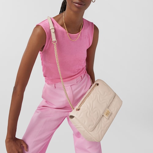 Medium beige Kaos Dream Crossbody bag with flap