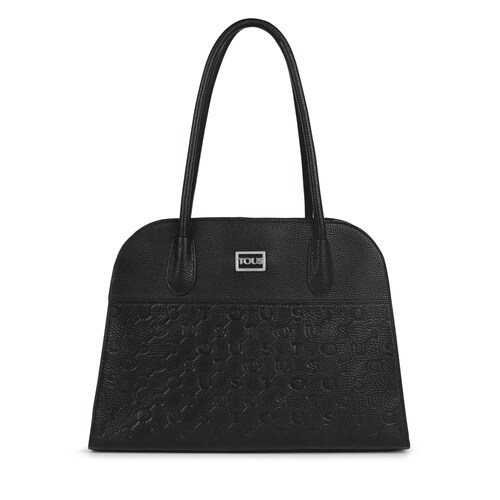 City T Script de piel en negro image number 0