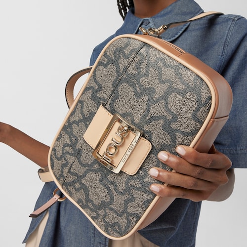Multi-black Kaos Icon Crossbody reporter bag
