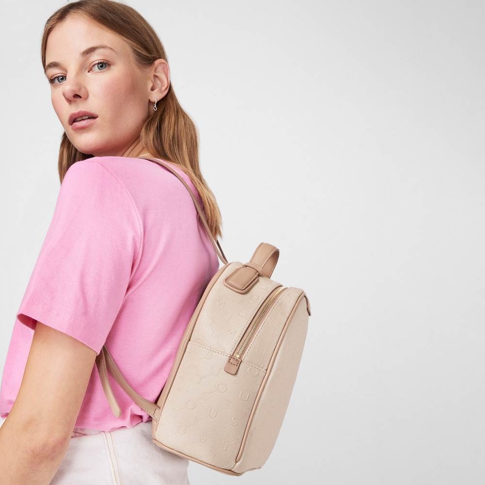 Mochila Script Day em cor toupeira