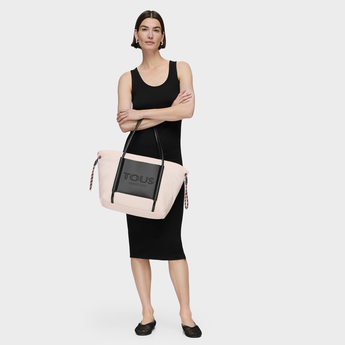Large nude colored Empire Soft Tote bag
