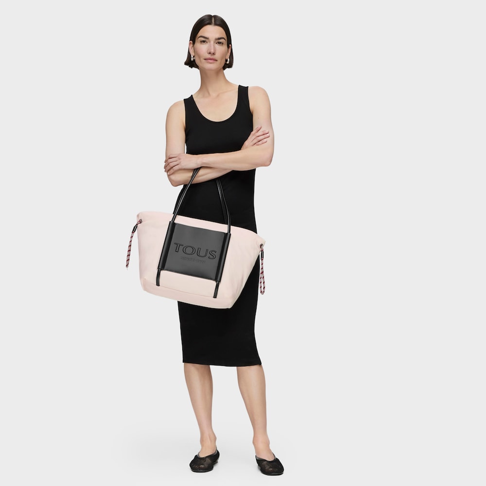 Large nude colored Empire Soft Tote bag