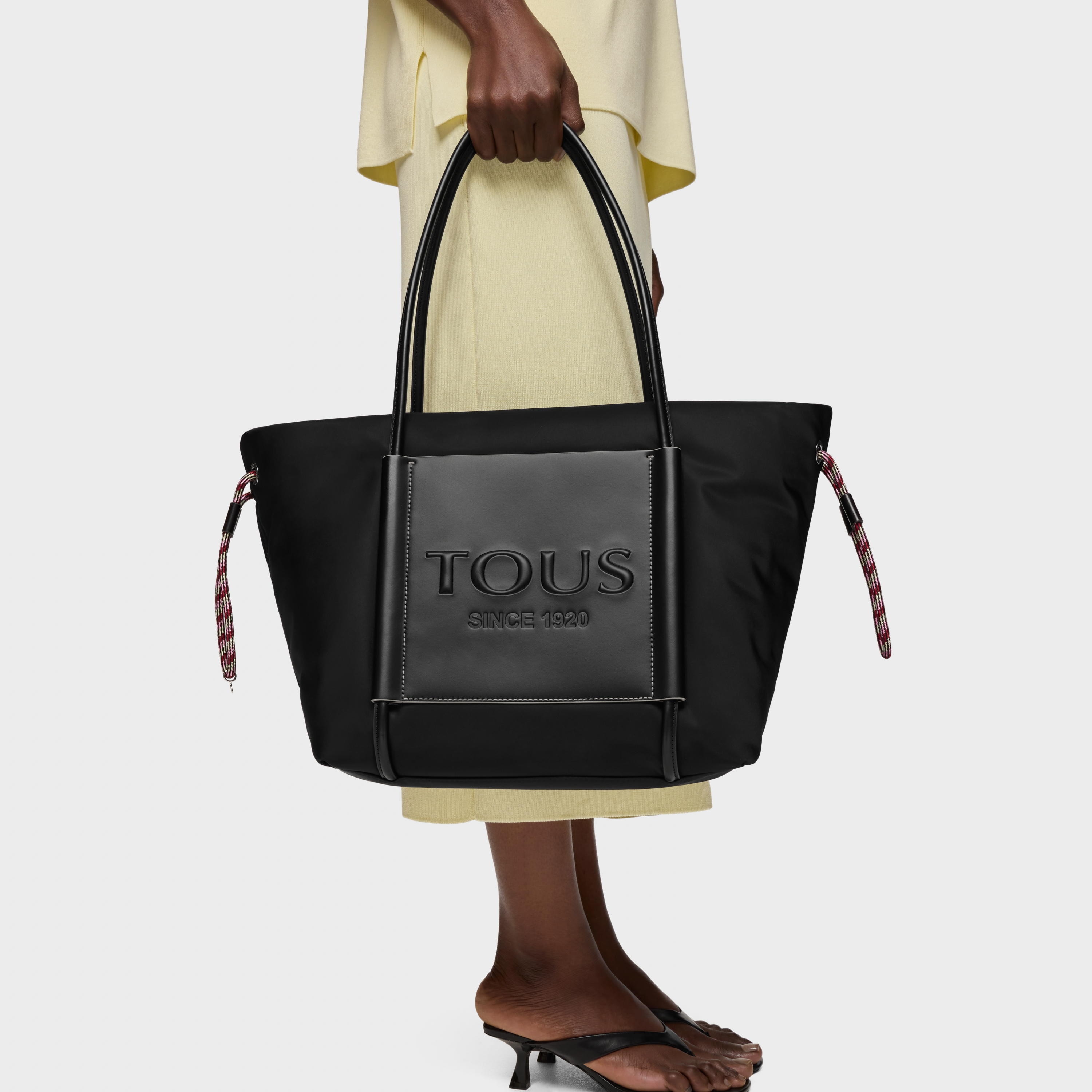 Large black Empire Soft Tote bag