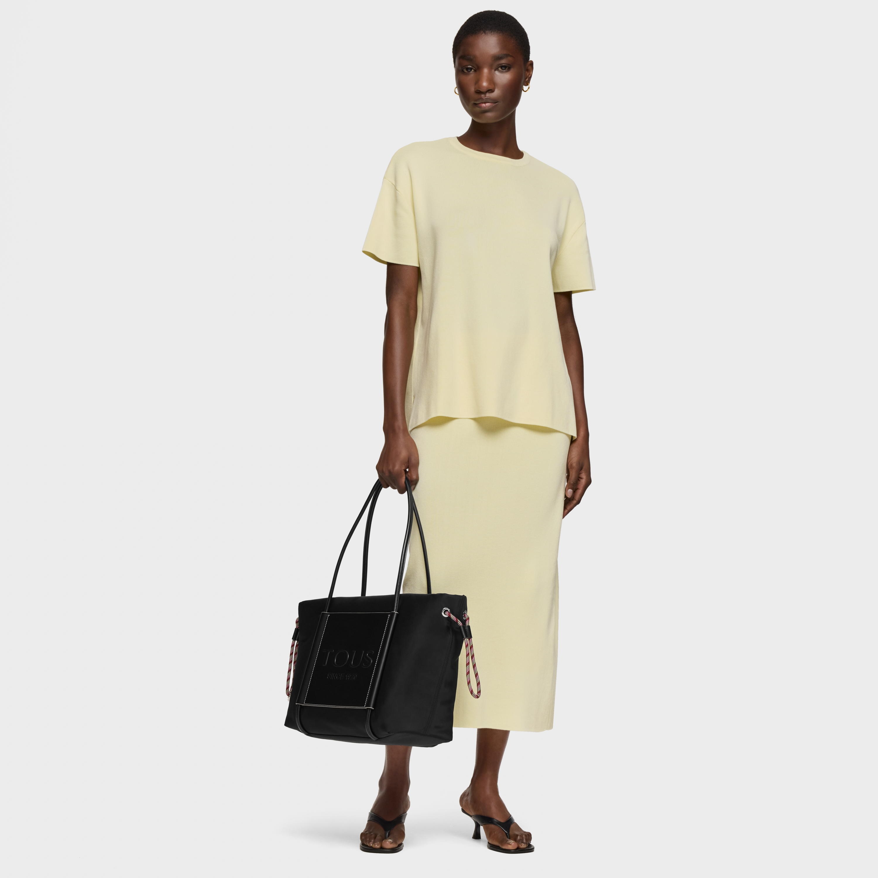 Large black Empire Soft Tote bag