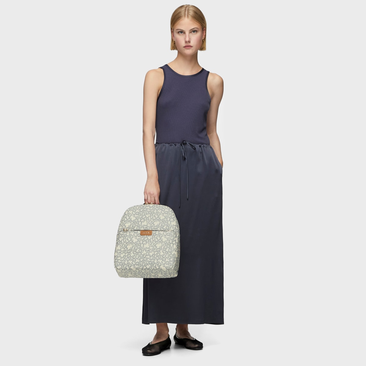 Mochila Kaos Mini beige y negro