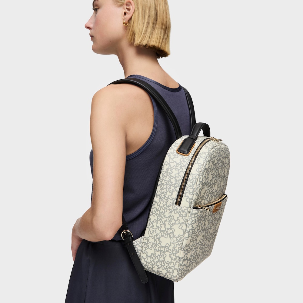 Mochila Kaos Mini beige y negro