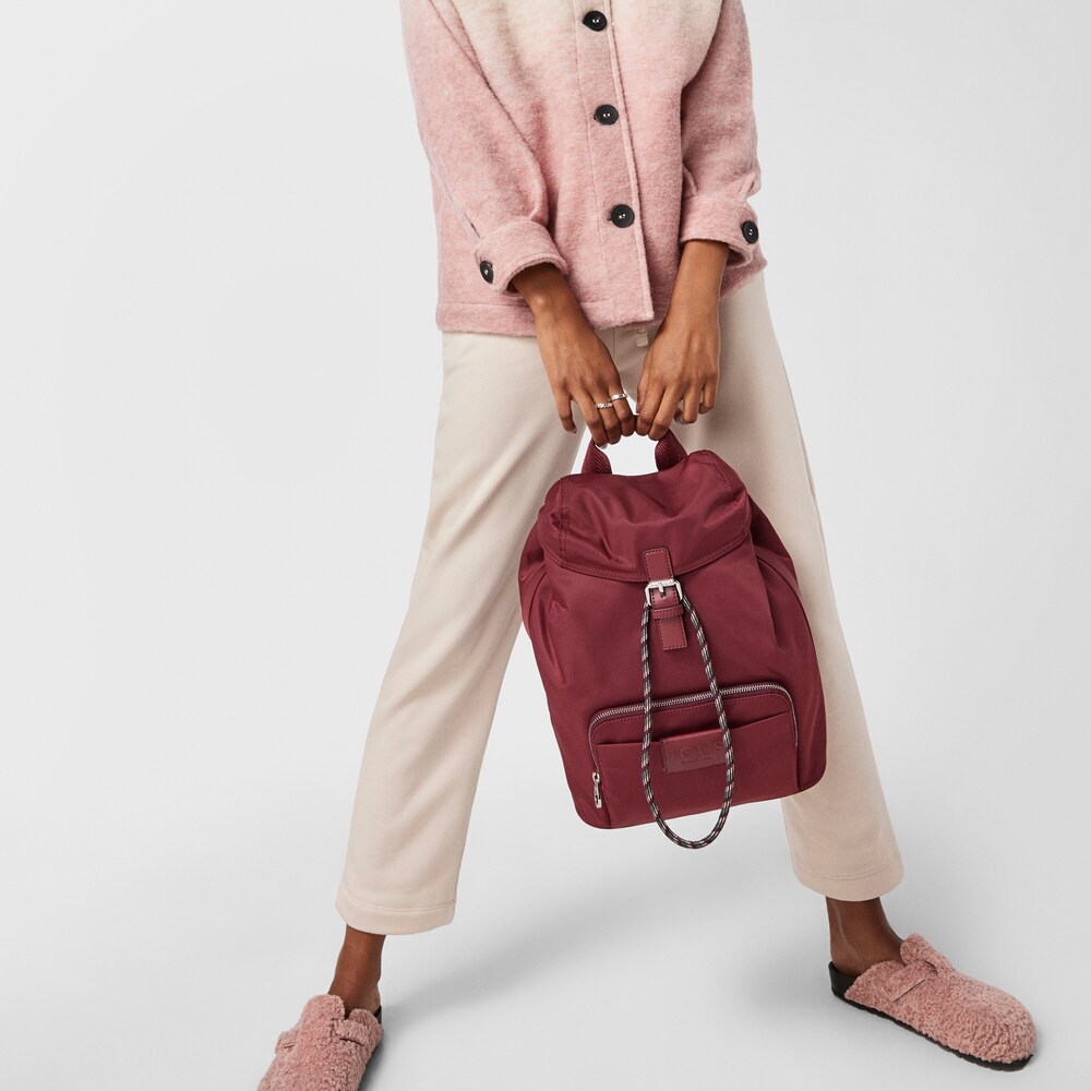 Burgundy Empire Soft Chain Backpack