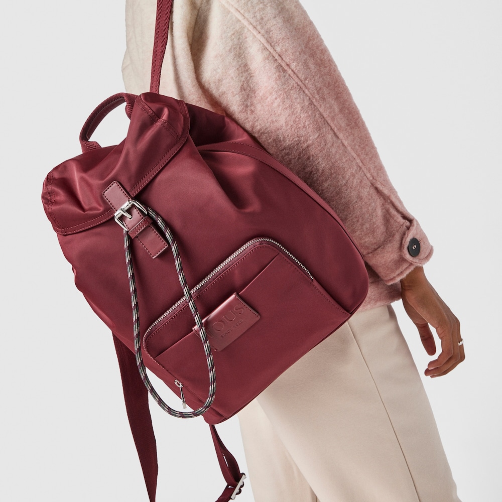 Burgundy Empire Soft Chain Backpack
