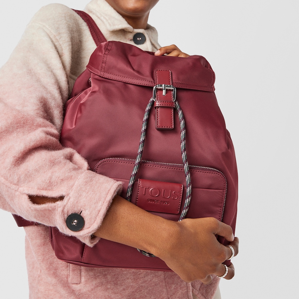 Burgundy Empire Soft Chain Backpack