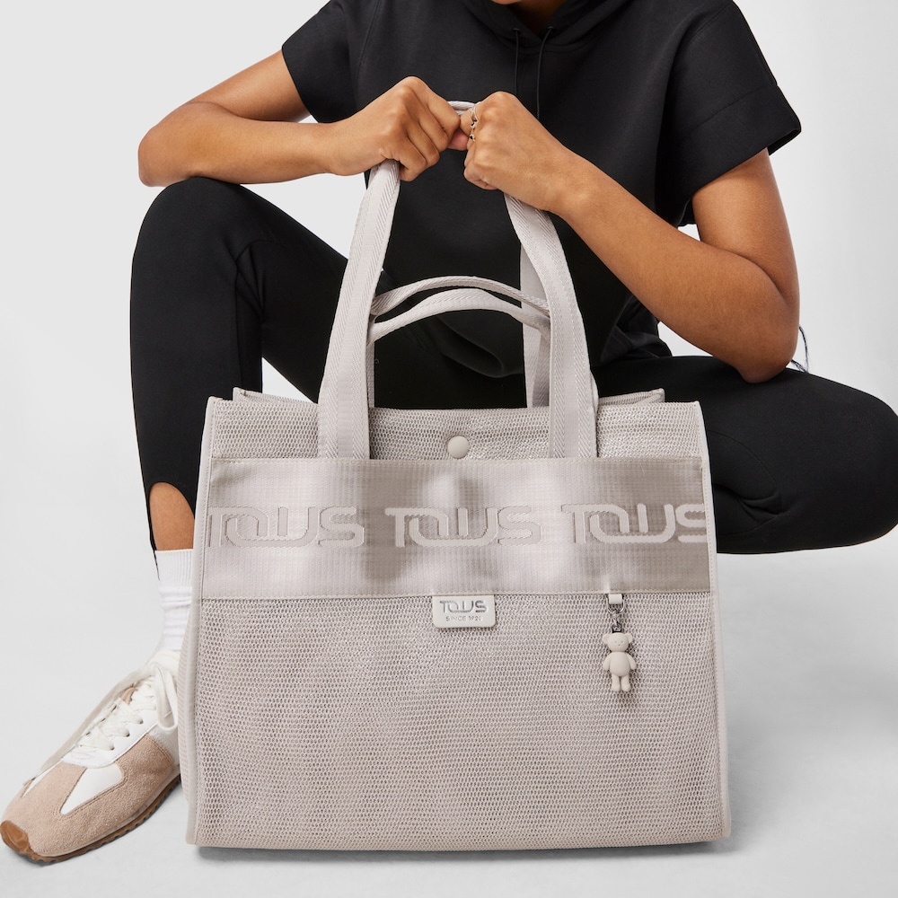 Shopping grande Ina TOUS gris