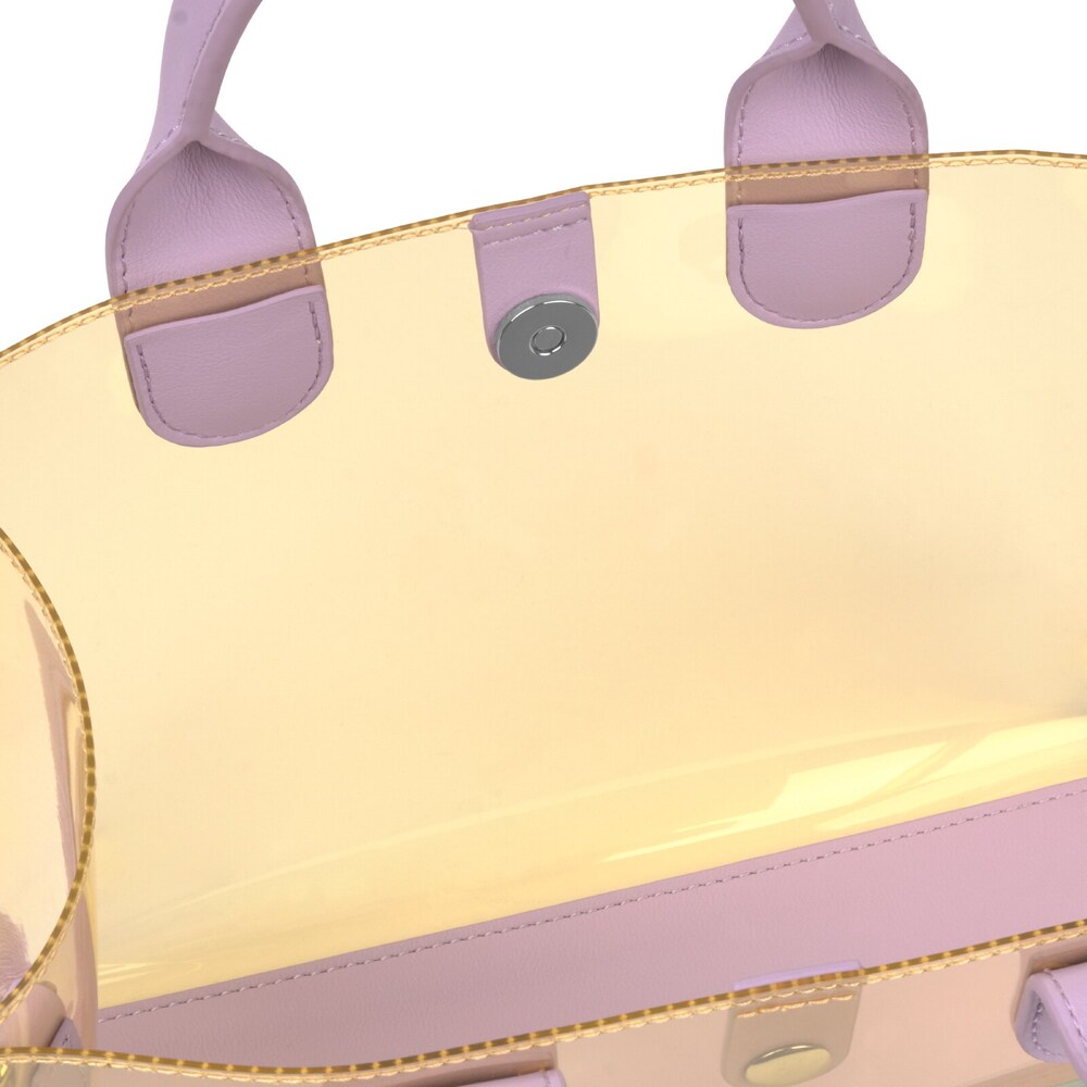 Medium multi-colored Amaya Vinyl transparent Shopping bag | TOUS