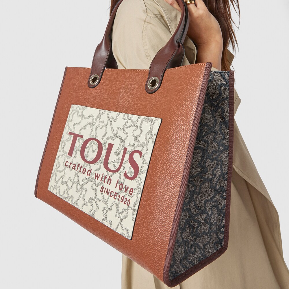 Large multi-brown Amaya Kaos Icon Shopping bag image number 2