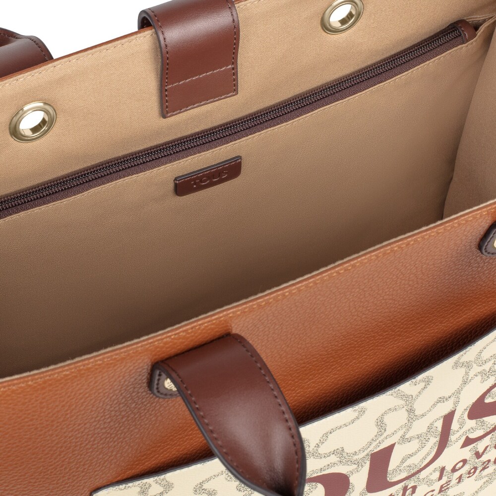 Large multi-brown Amaya Kaos Icon Shopping bag image number 3