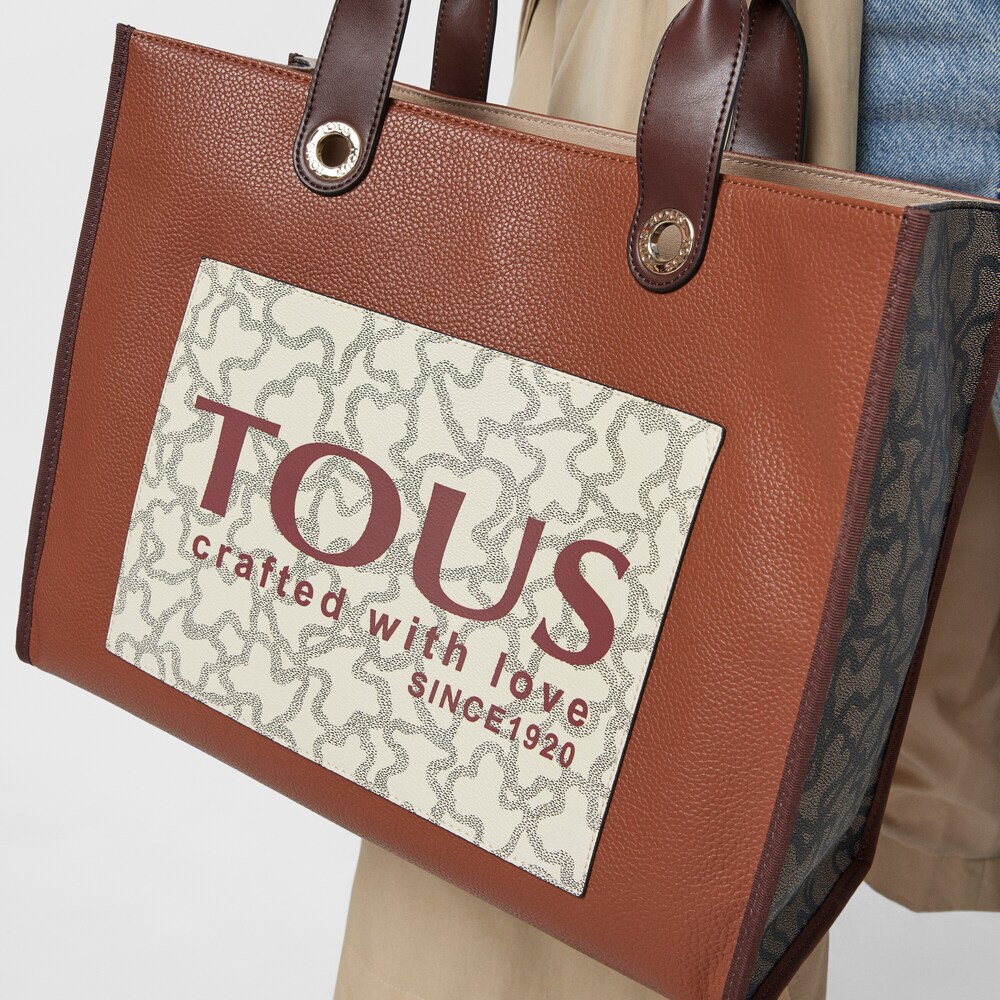 Large multi-brown Amaya Kaos Icon Shopping bag image number 5