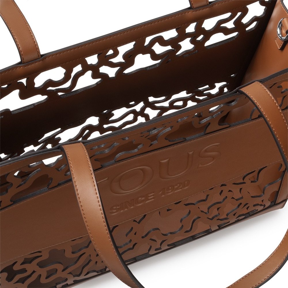 Large brown Amaya Kaos Shock shopping bag image number 2