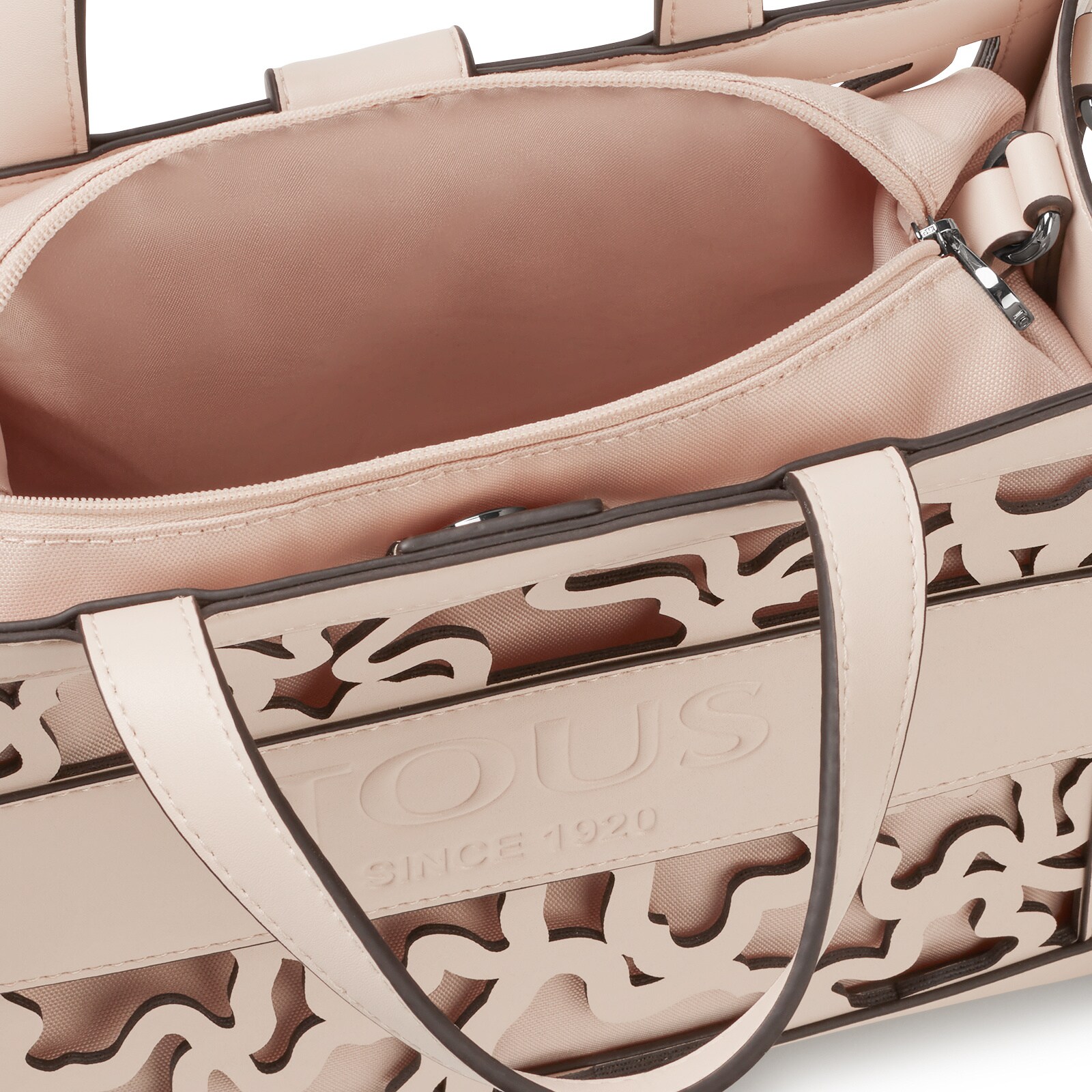 Medium beige Amaya Kaos Shock shopping bag