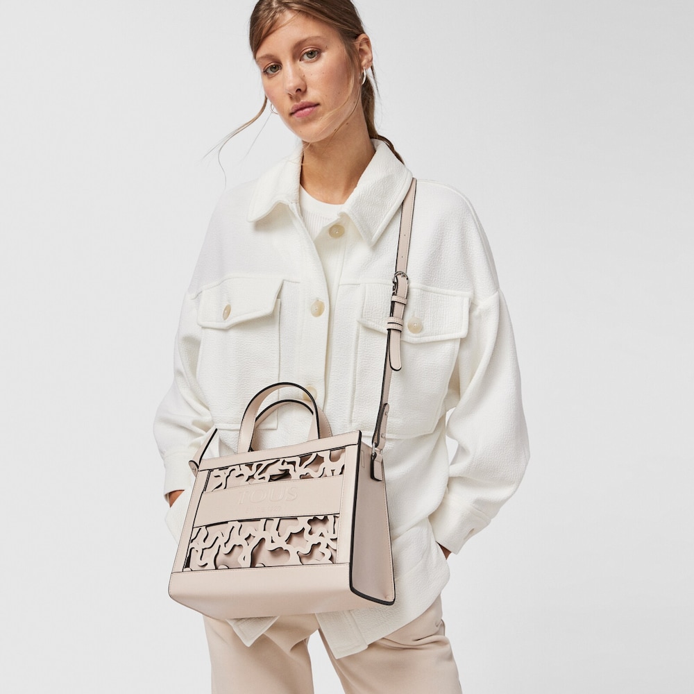 Shopping mediano Amaya Kaos Shock beige Shopping mediano Amaya Kaos Shock beige