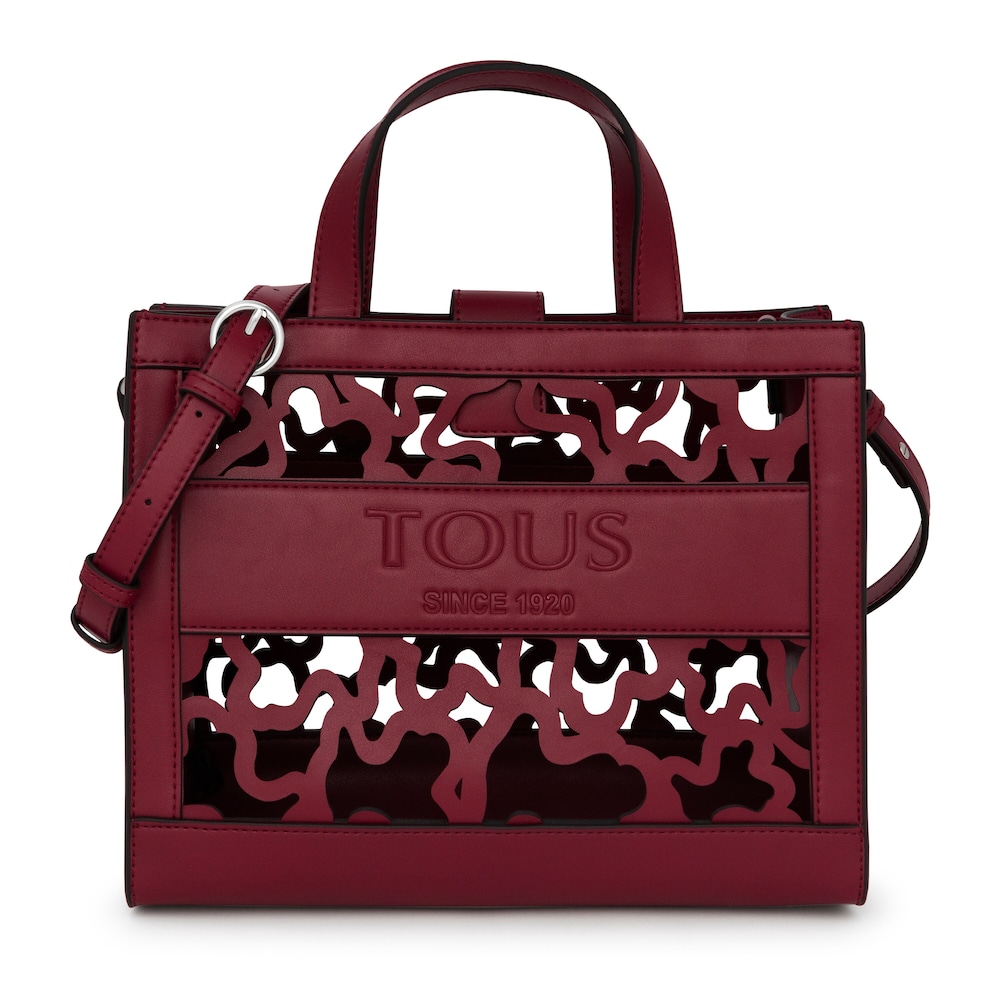 Amaya Kaos Shock medium burgundy shopping bag