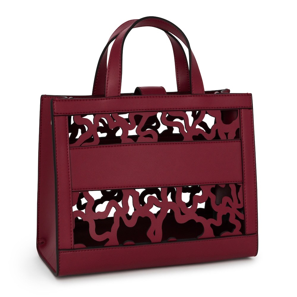 Amaya Kaos Shock medium burgundy shopping bag
