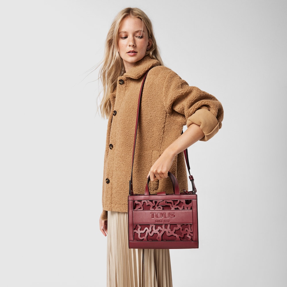 Amaya Kaos Shock medium burgundy shopping bag