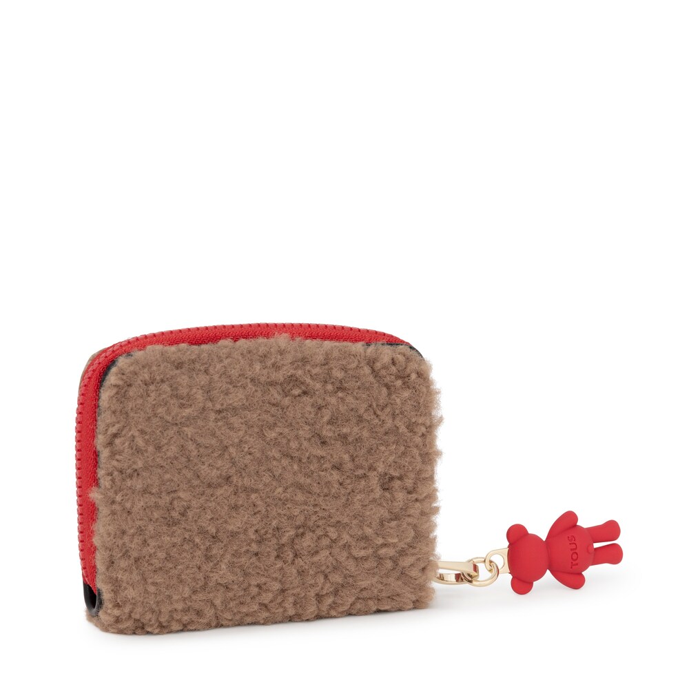 Medium taupe colored Amaya Joy Change purse