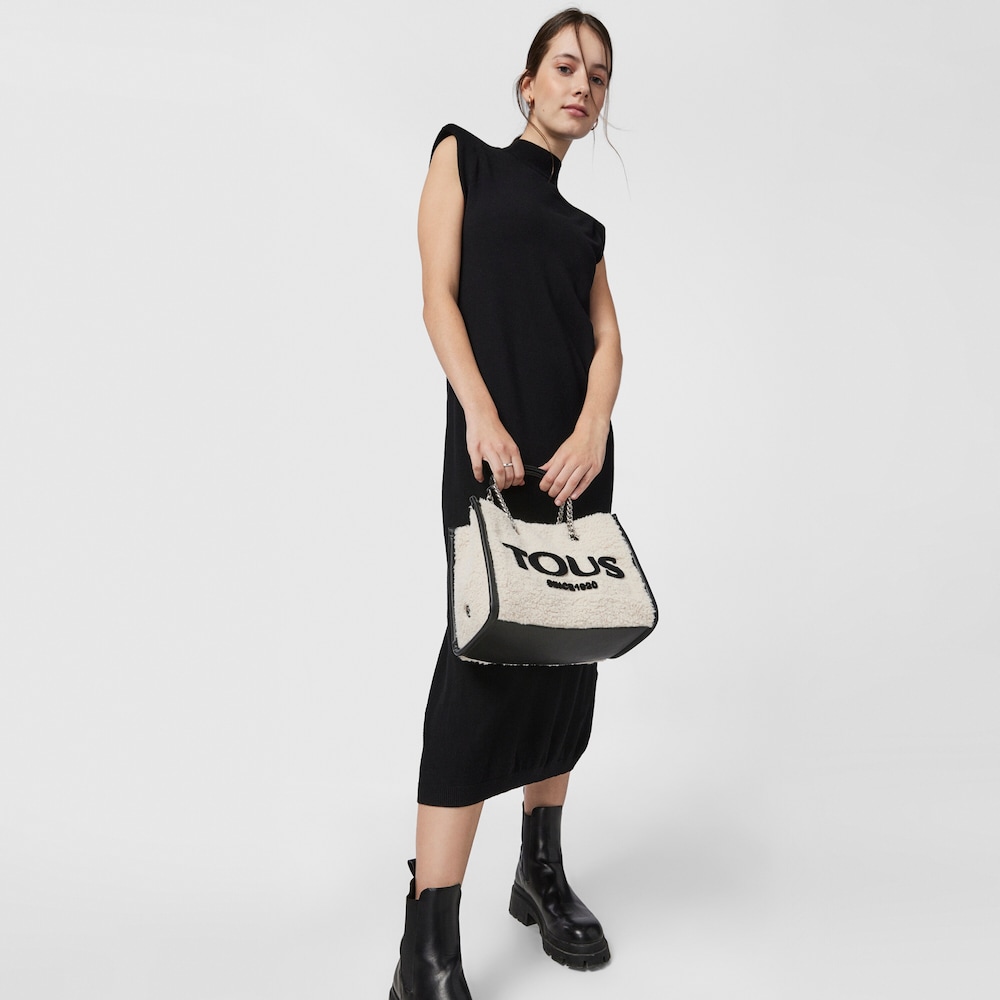 Medium beige Amaya Warm Shopping bag image number 4