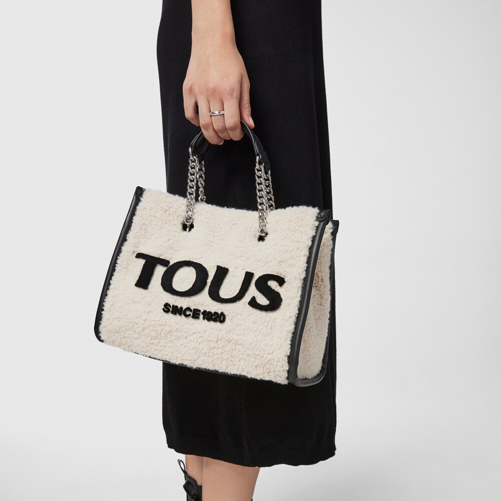 Medium beige Amaya Warm Shopping bag image number 5